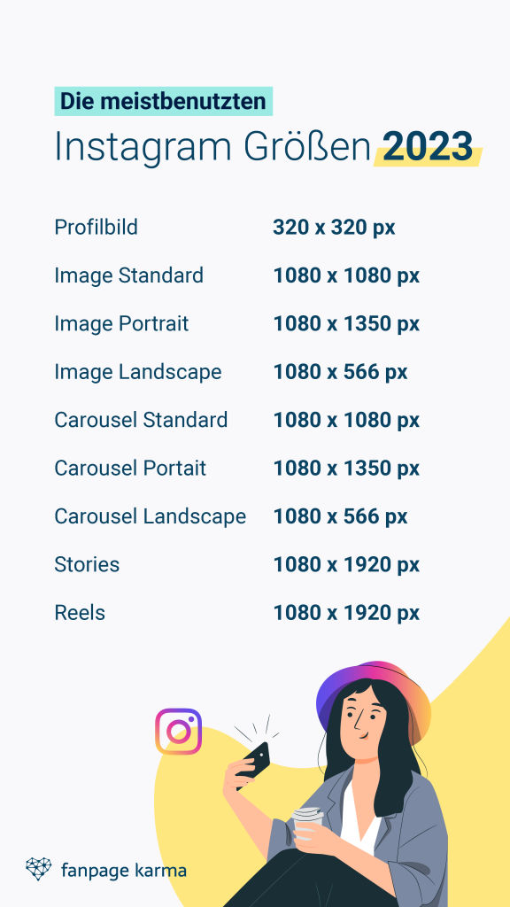 Instagram Bildgrößen 2023