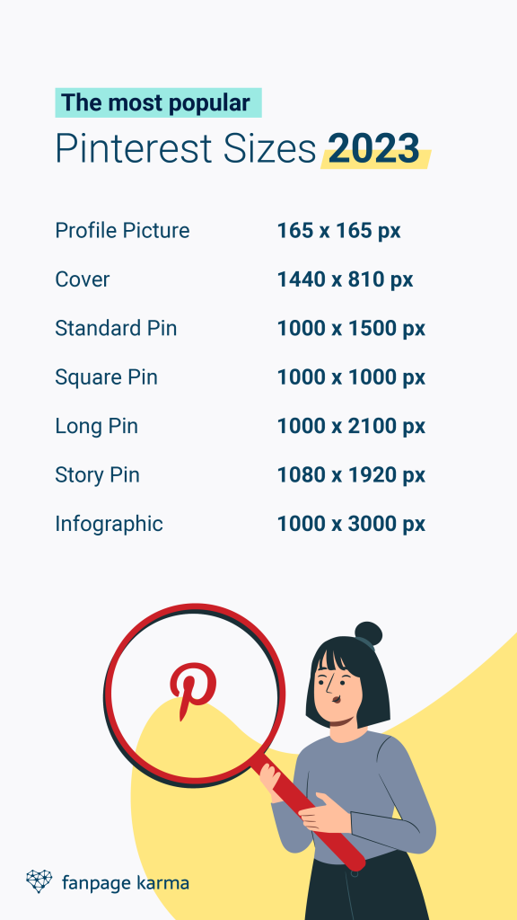 Pinterest image sizes 2023